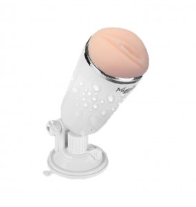MizzZee - Hand-Free Manually Mini Masturbator Cup (White - Vaginal)